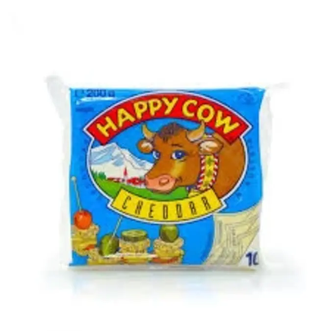 Happy Cow Cheddar Cheese 200G